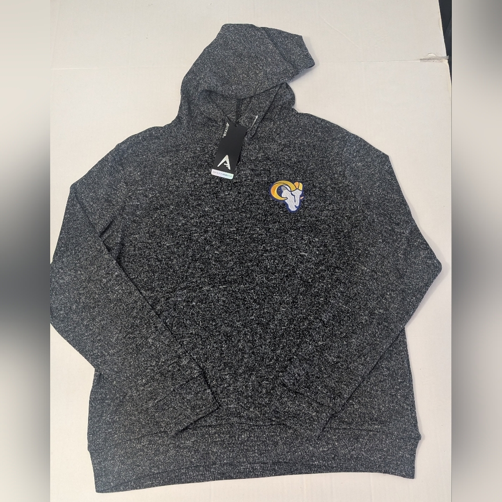 Men's Antigua Los Angeles Rams Absolute Pullover Hoodie Size L